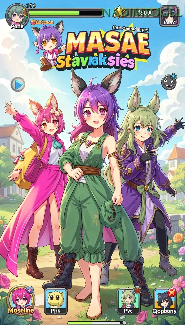 Galeri pratinjau visual nadimtogel build APK resmi terbaru